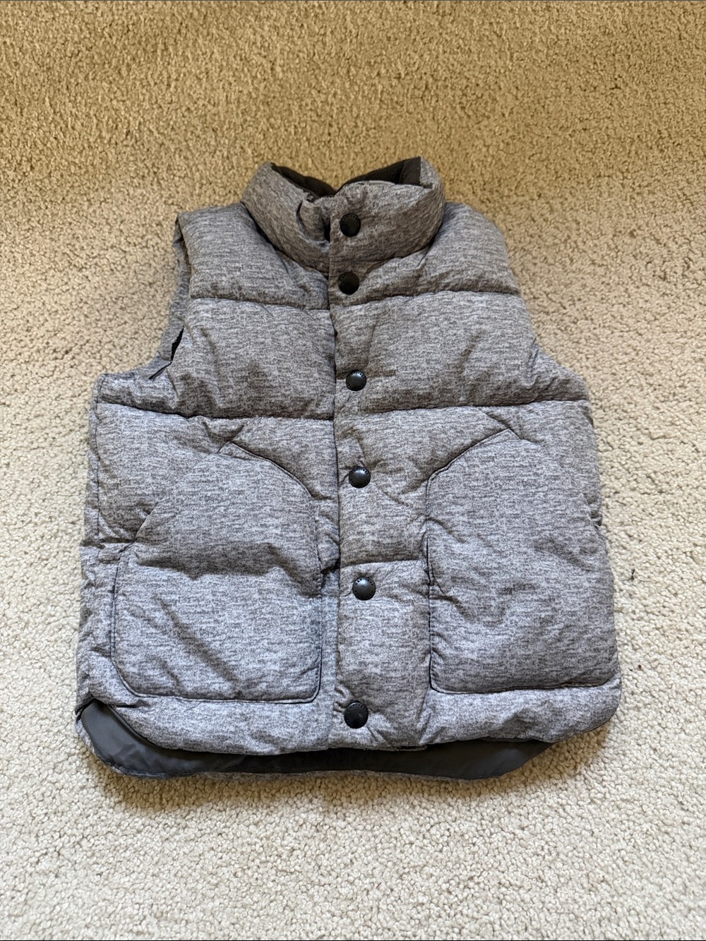 GAP Heather Gray Puffer Vest for Kids-4T